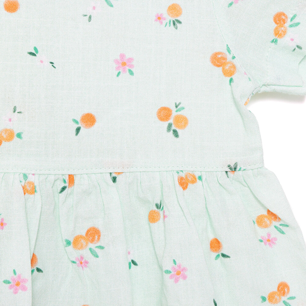 Yenidoğan Kız Dokuma Elbise Kız Bebek