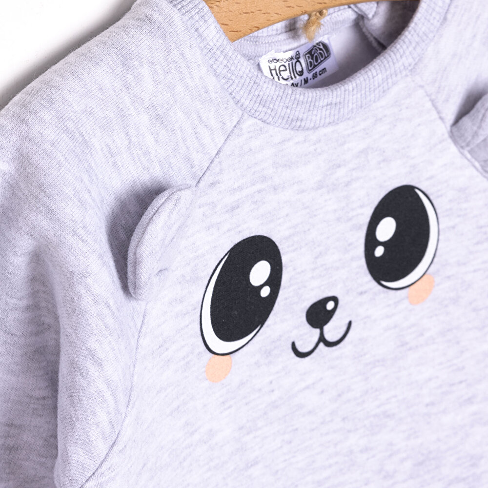 Yenidoğan Figürlü Patiksiz Tulum Kız Bebek