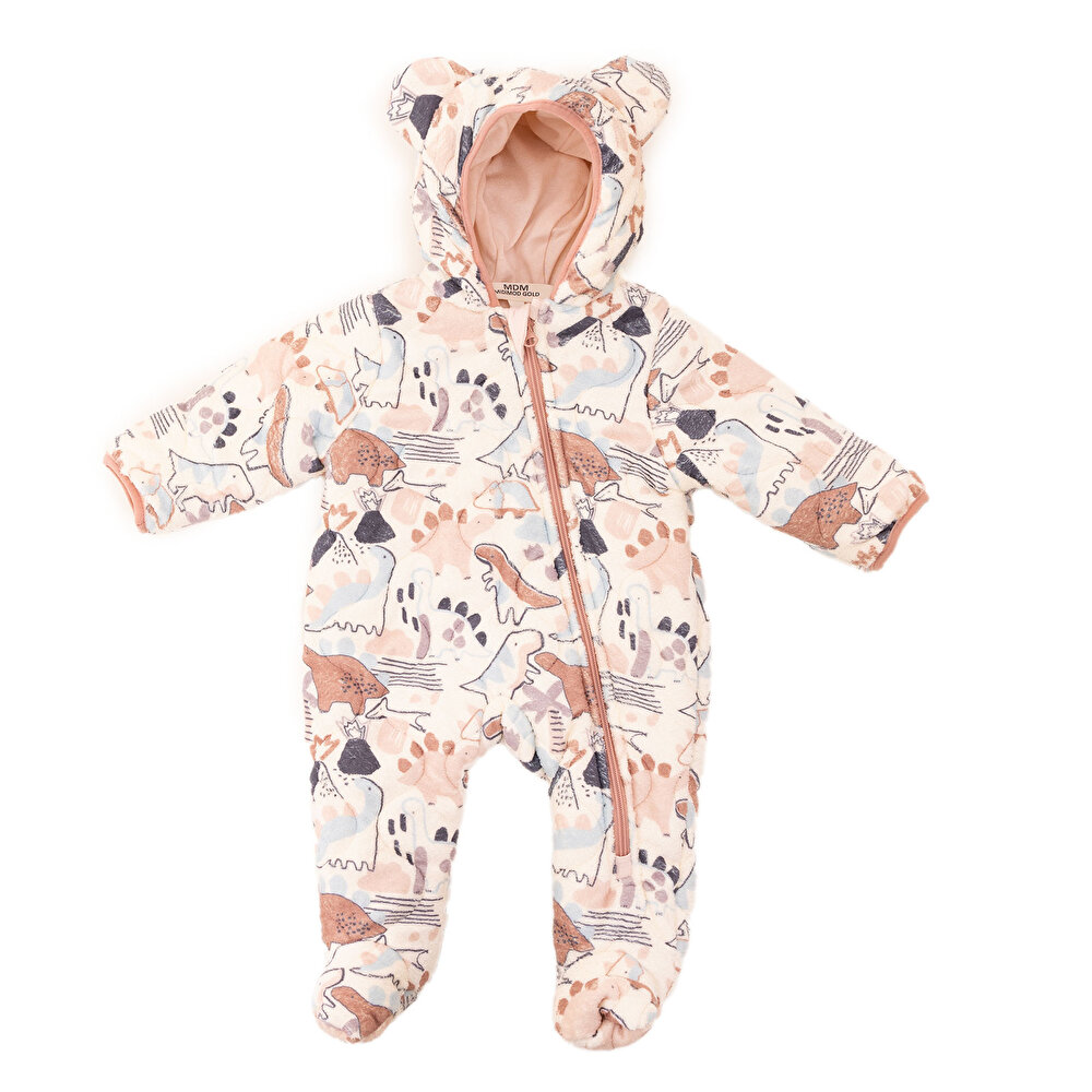 Yenidoğan Kız Kapitone Patikli Tulum Kız Bebek