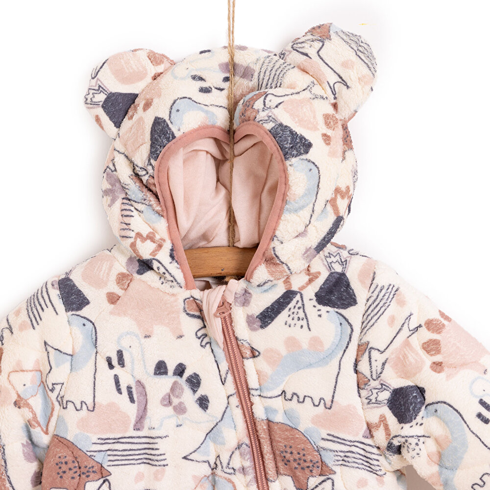 Yenidoğan Kız Kapitone Patikli Tulum Kız Bebek