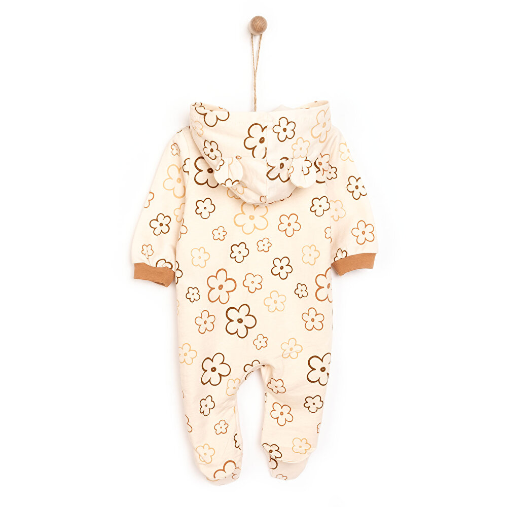 Yenidoğan Kız Kapüşonlu Tulum Kız Bebek