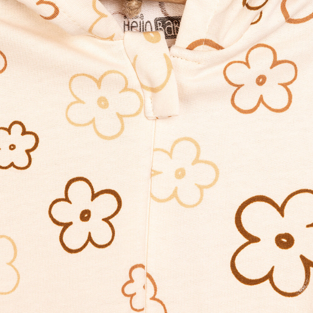 Yenidoğan Kız Kapüşonlu Tulum Kız Bebek