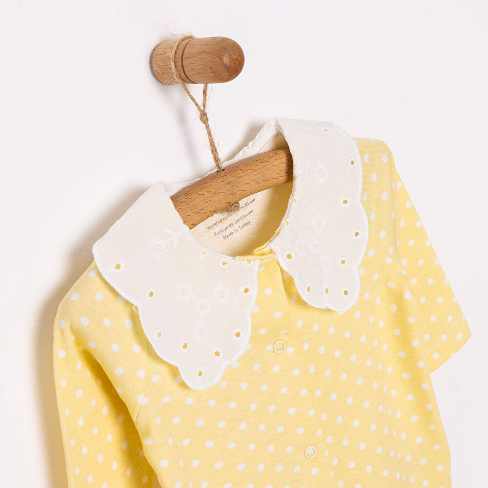 Yenidoğan Kız Patikli Tulum Kız Bebek