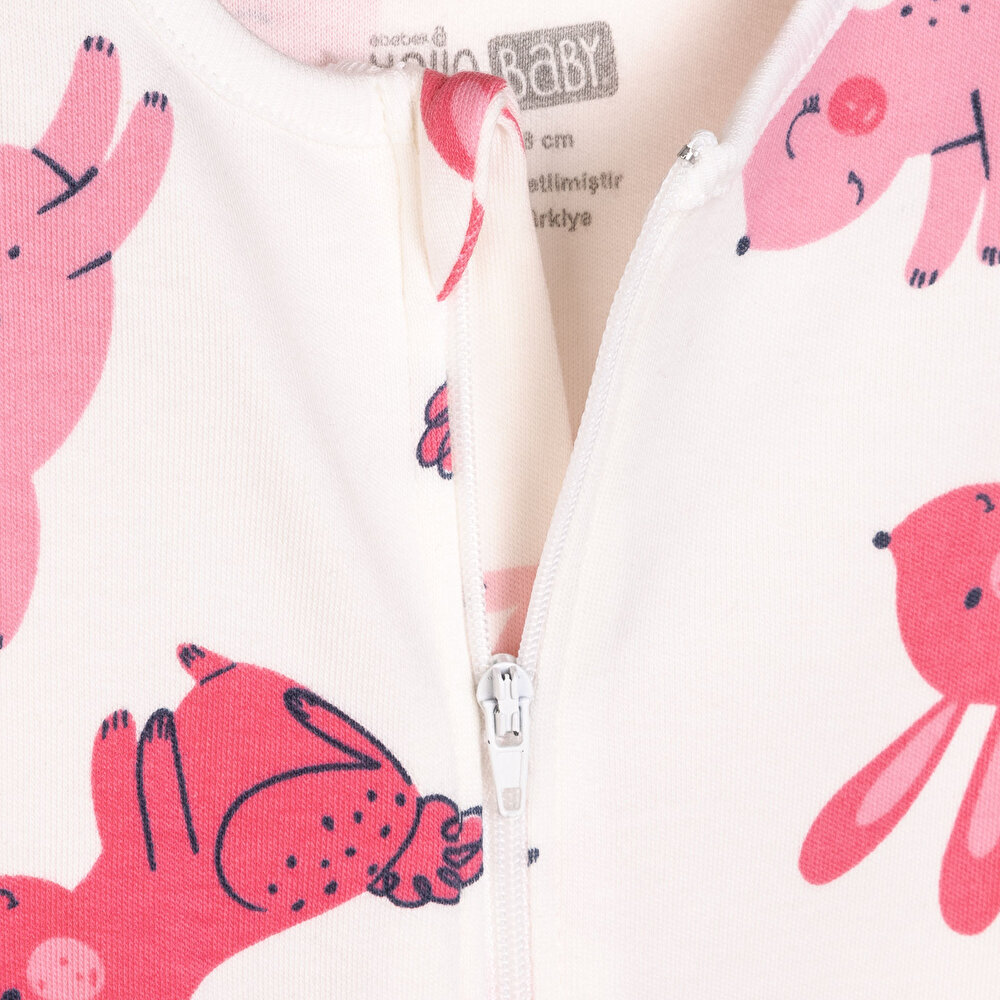 Yenidoğan Kız  Patikli Tulum Kız Bebek