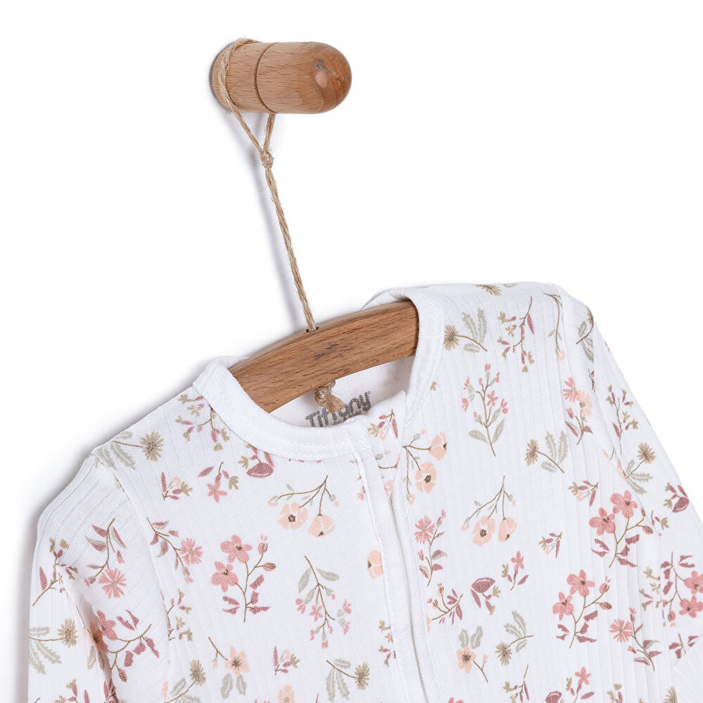 Yenidoğan Kız Patikli Tulum Kız Bebek