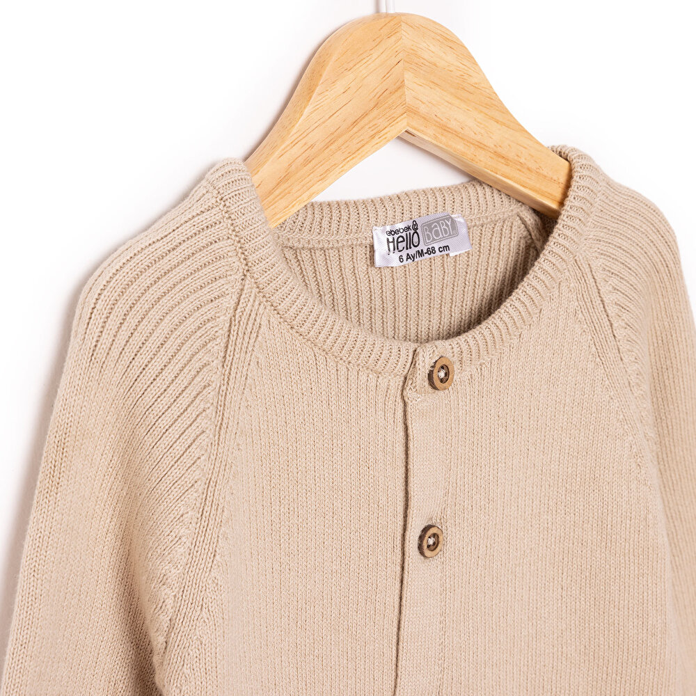 Yenidoğan Kız Triko Patiksiz Tulum Unisex