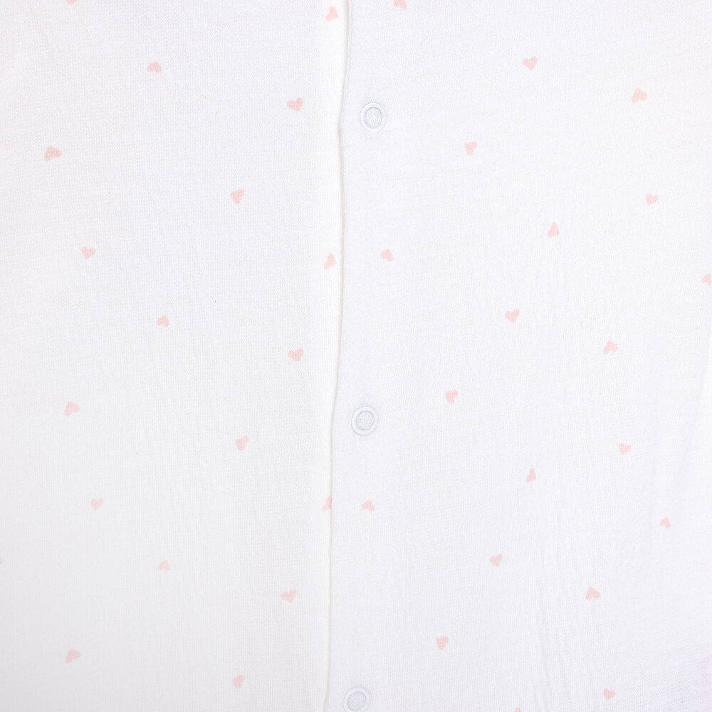 Yenidoğan Mini Heart Patikli Tulum Kız Kız Bebek