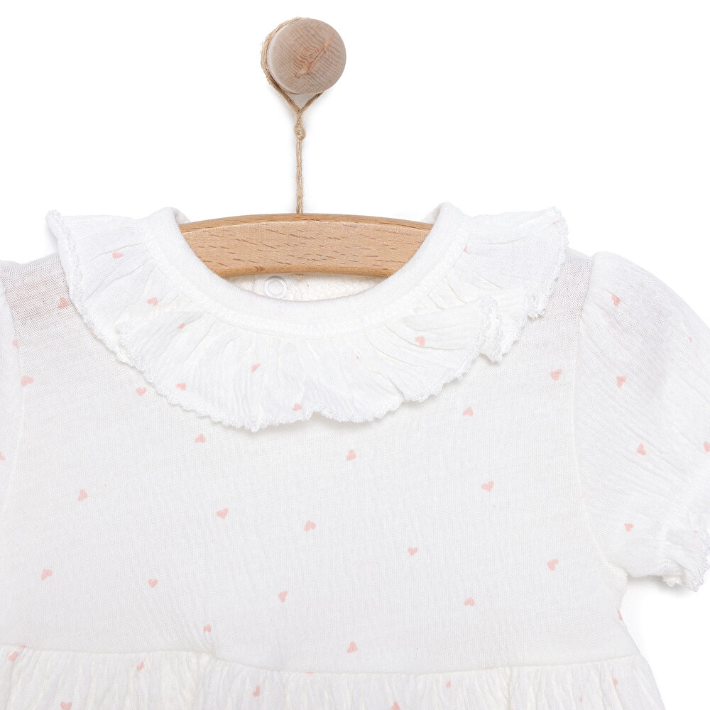 Yenidoğan Mini Heart Tshirt - Şort Takım Kız Bebek