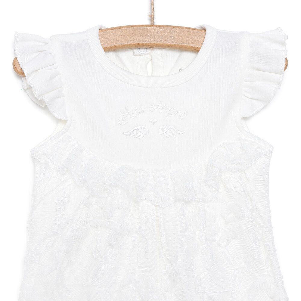 Yenidoğan Miss Angel Kısa Tulum Kız Bebek