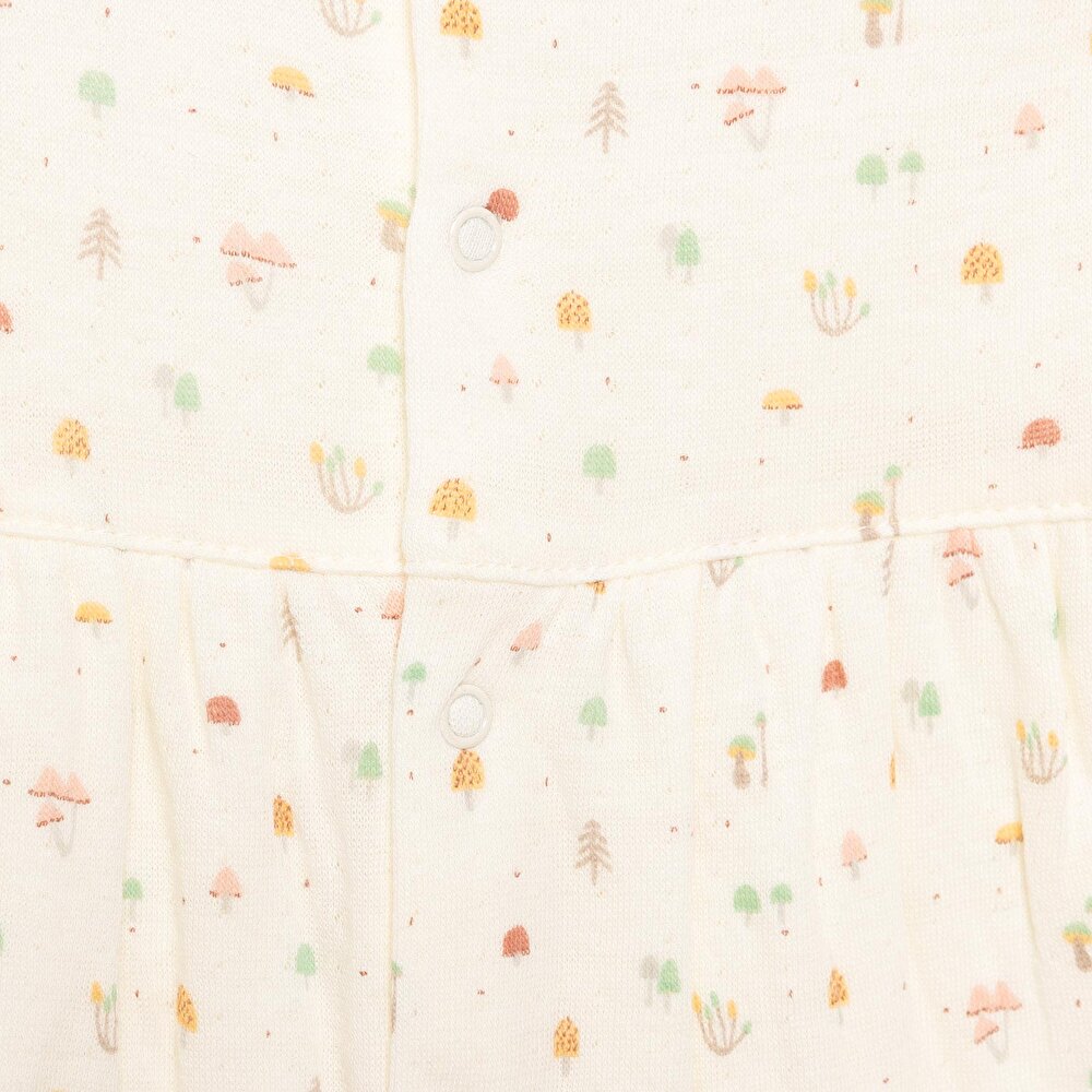 Yenidoğan Organic My Mushroom Kısa Tulum Kız Bebek