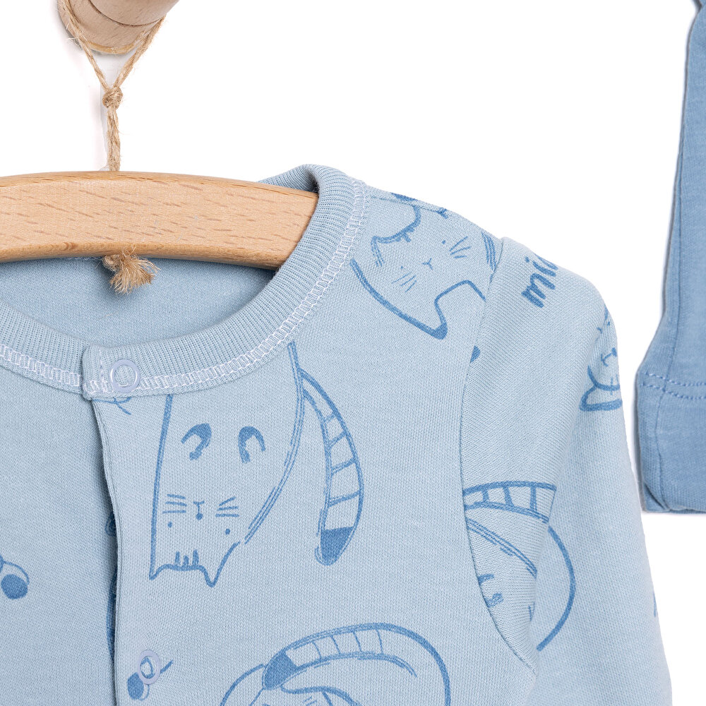 Yenidoğan Organic Sleepy Car Tulum-Body-Şapka 3lü Set Unisex