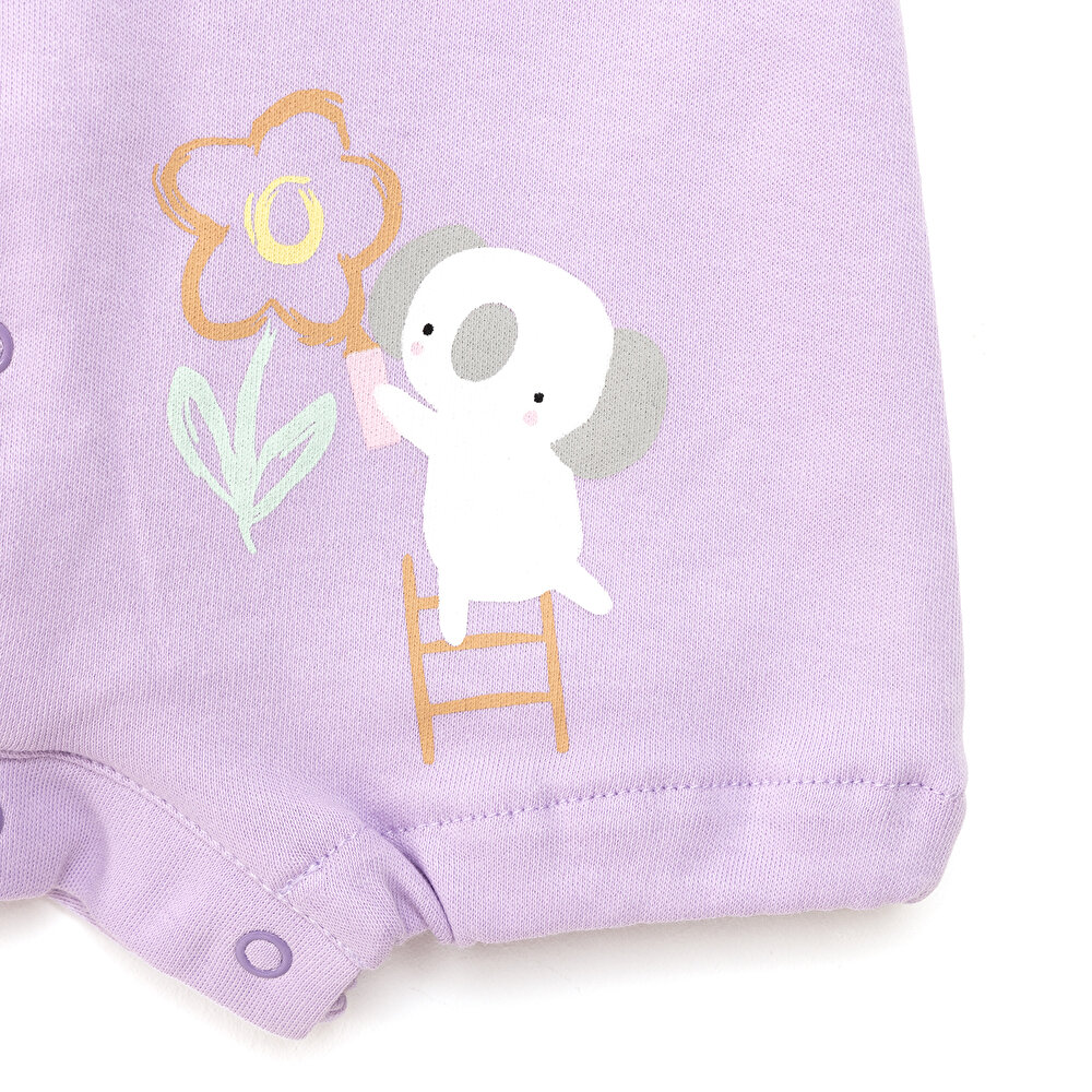 Yenidoğan Painting Kısa Tulum Kız Bebek