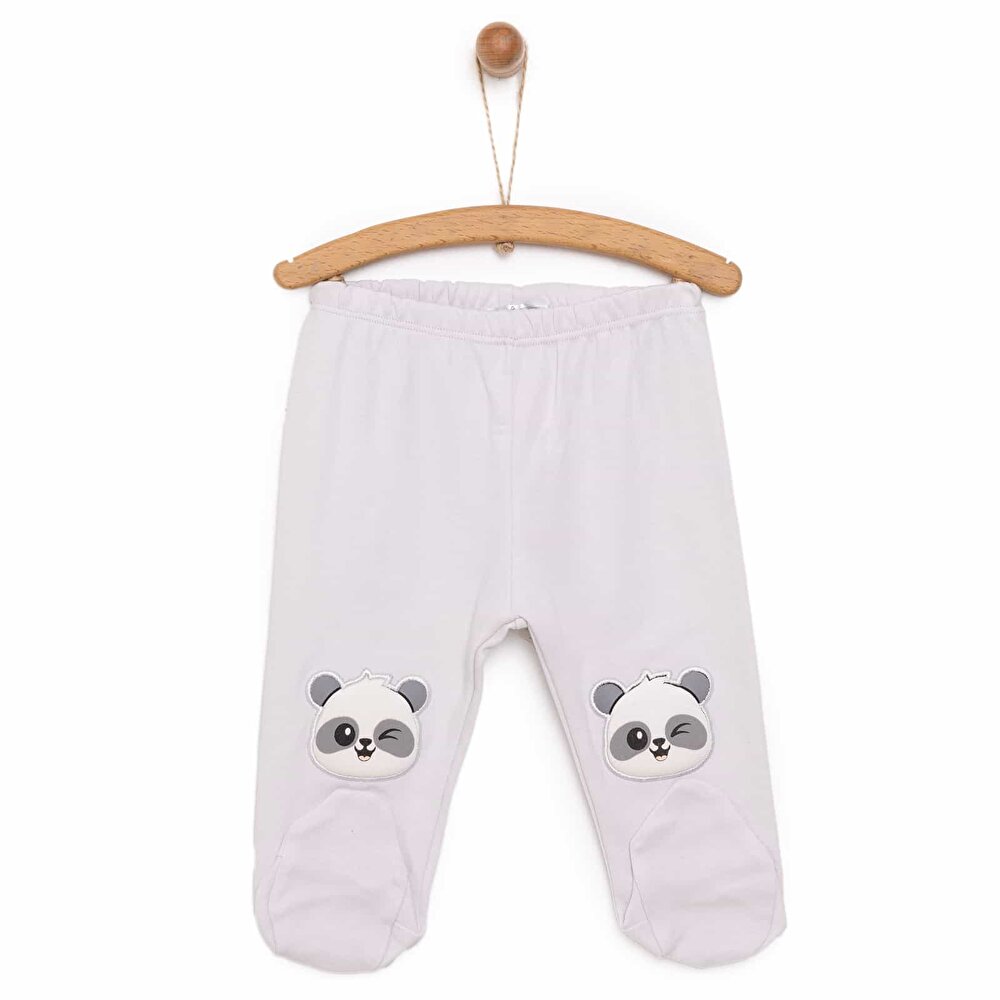 Yenidoğan Panda Figürlü Erkek Patikli Alt Erkek Bebek