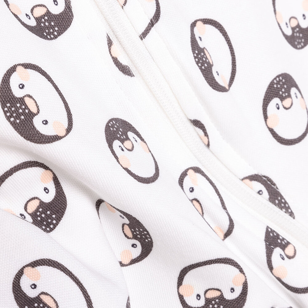 Kız Bebek Yenidoğan Patikli Tulum İnterlok Fermuarlı Ekru