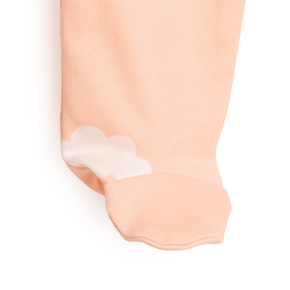 Yenidoğan Organik Patikli Tulum Kız Bebek