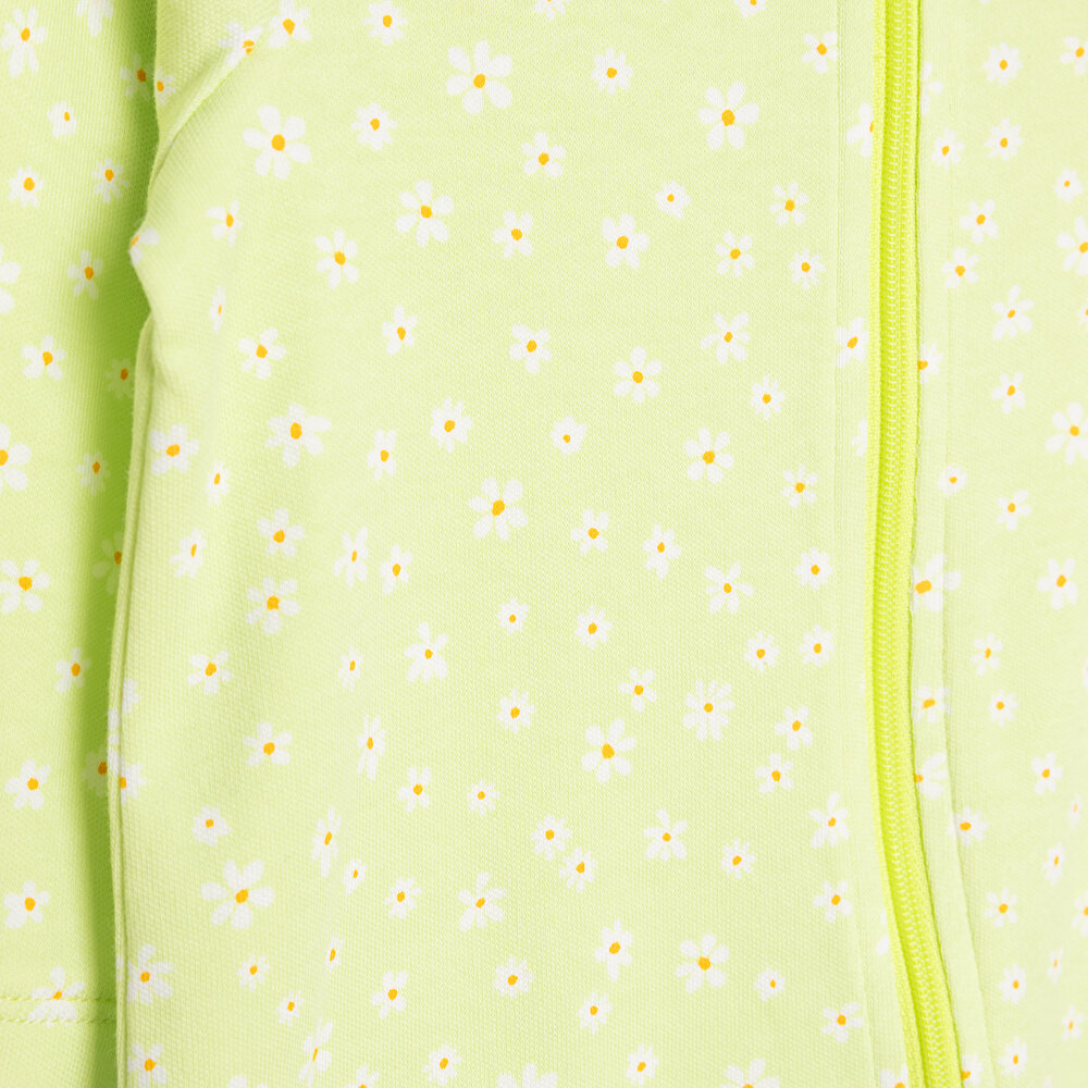 Kız Bebek Yenidoğan Patikli Tulum İnterlok Fermuarlı Yeşil