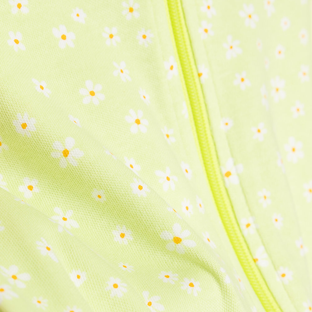 Kız Bebek Yenidoğan Patikli Tulum İnterlok Fermuarlı Yeşil