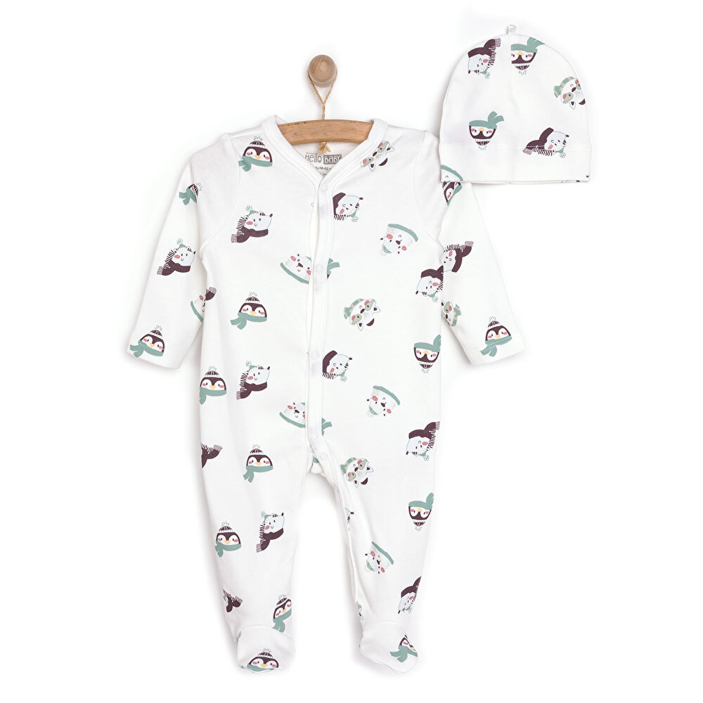 Yenidoğan Patikli Tulum Şapka Unisex