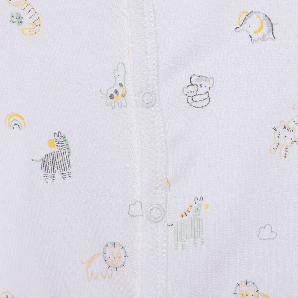 Erkek Bebek Yenidoğan Patikli Tulum İnterlok Bisiklet Yaka Uzun Kol Patikli Paça