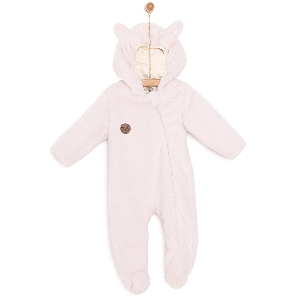 Yenidoğan Peluş Patikli Tulum Unisex