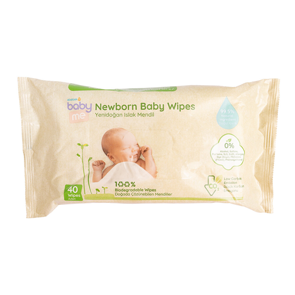 Yenidoğan Islak Mendil Çözünebilir 40 adet