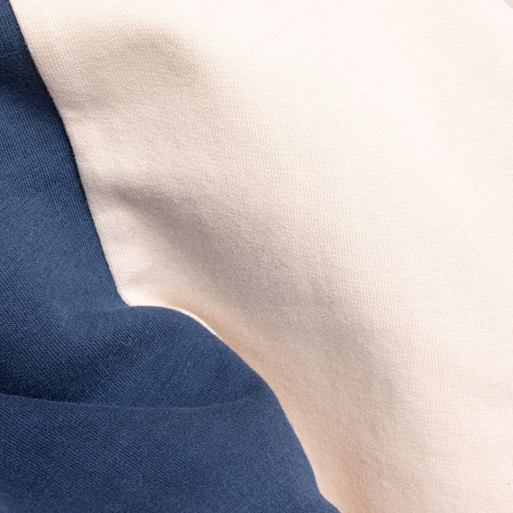 Yenidoğan Renk Bloklu Sweatshirt-Patikli Alt 2li Takım Unisex