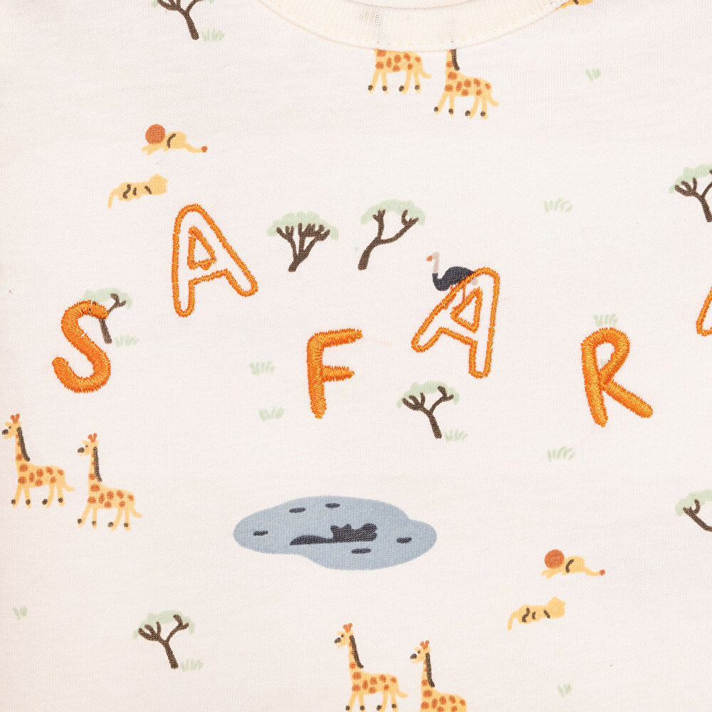 Yenidoğan Safari Tshirt-Şort 2li Takım Erkek Bebek