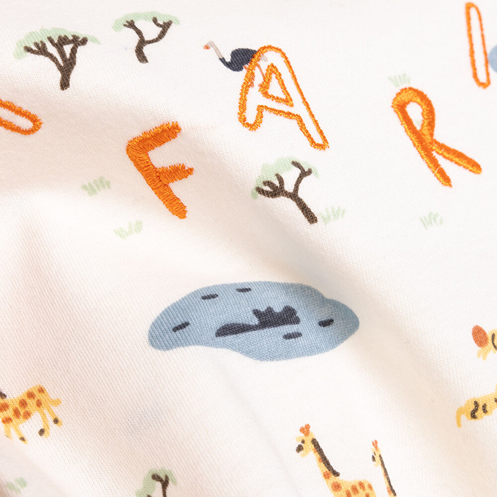 Yenidoğan Safari Tshirt-Şort 2li Takım Erkek Bebek