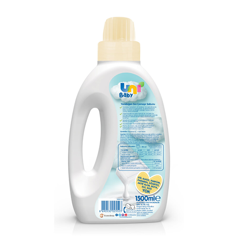 Yenidoğan Sıvı Çamaşır Sabunu 1500 ml