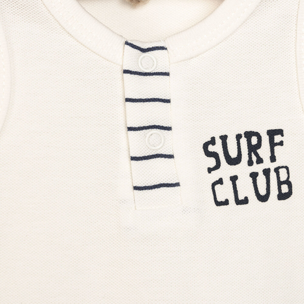 Yenidoğan Şort Salopet-Tshirt Erkek Bebek