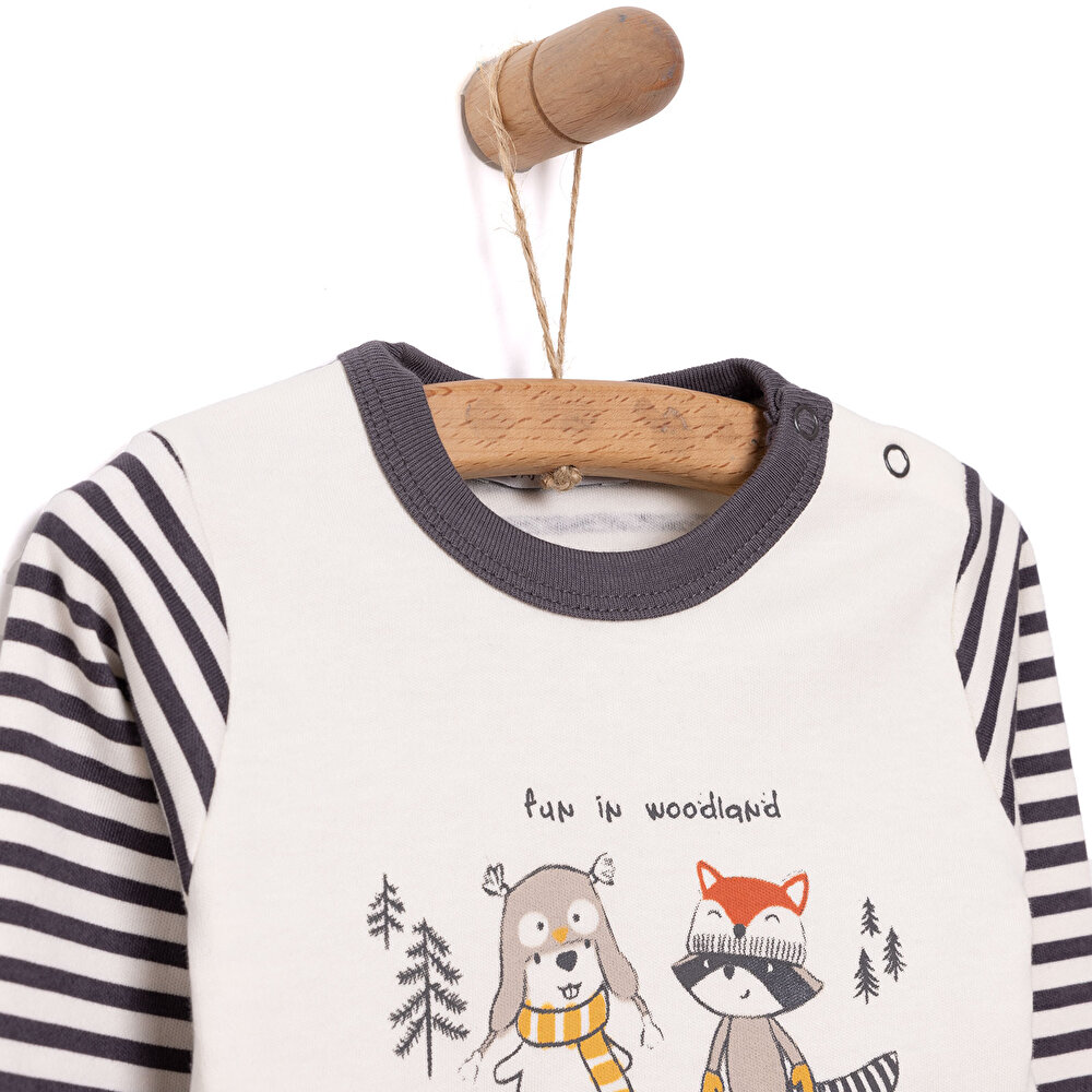 Yenidoğan Sweatshirt-Patikli Alt Erkek Bebek