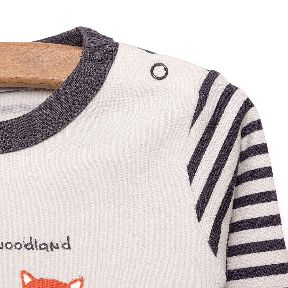 Yenidoğan Sweatshirt-Patikli Alt Erkek Bebek
