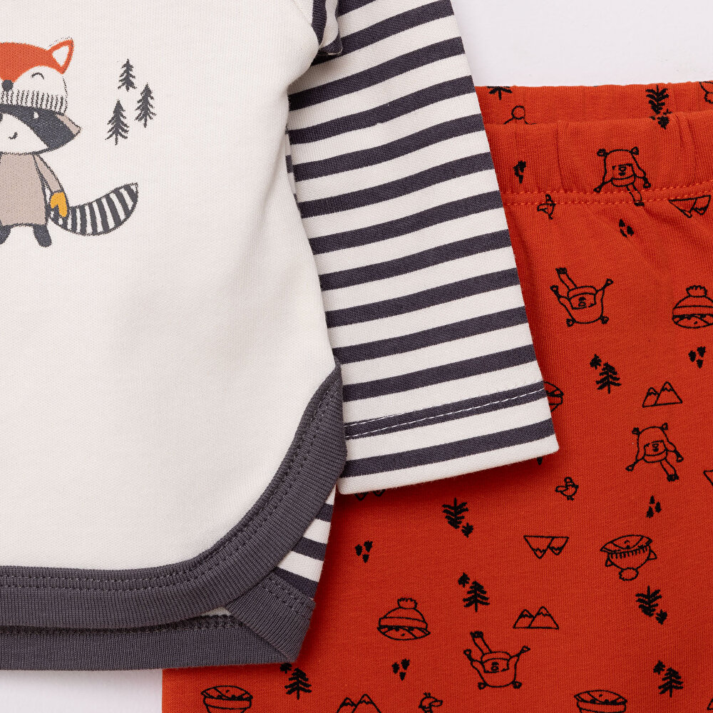 Yenidoğan Sweatshirt-Patikli Alt Erkek Bebek