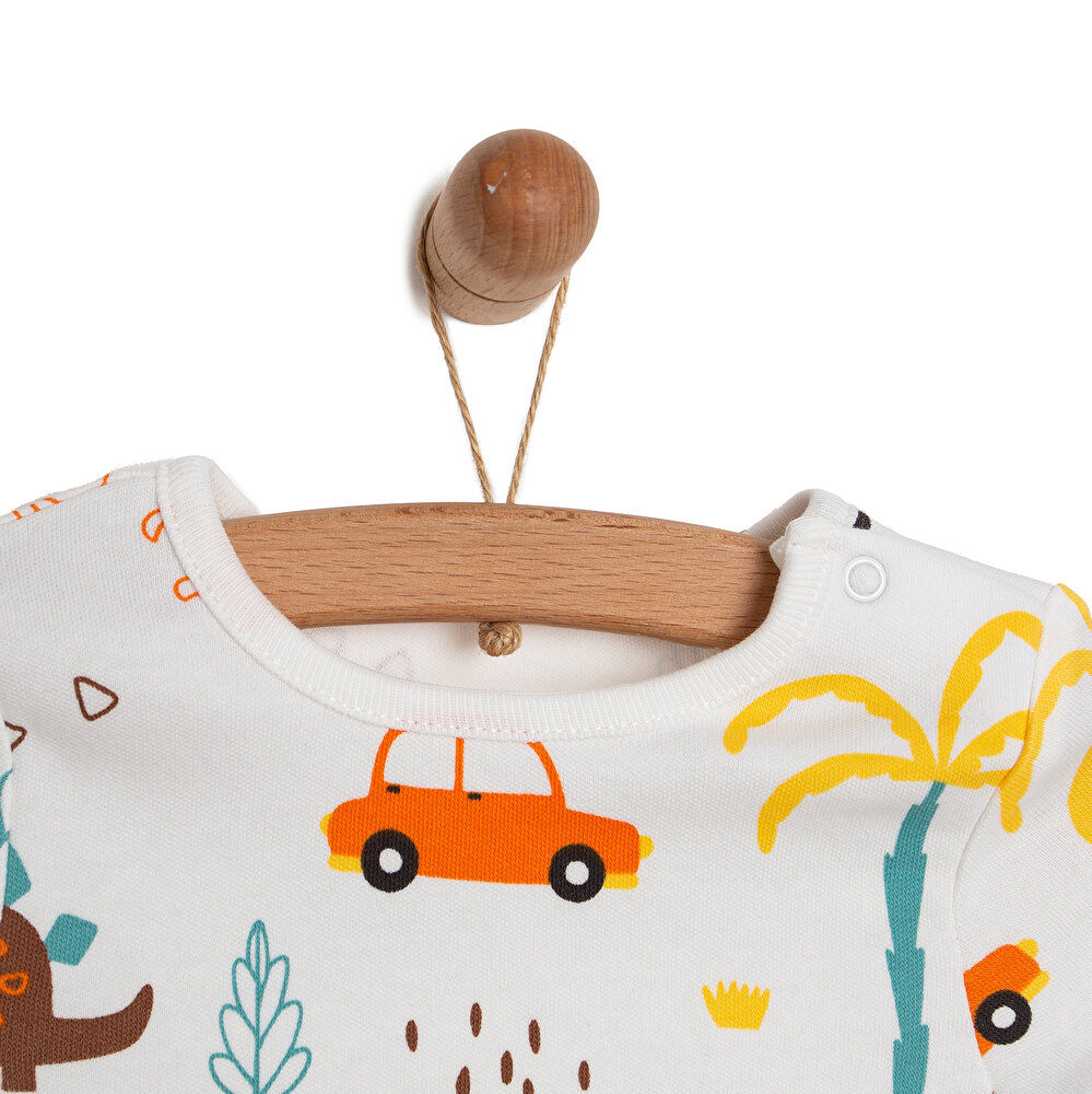 Yenidoğan Tshirt-Patiksiz Alt 2li Takım Erkek Bebek