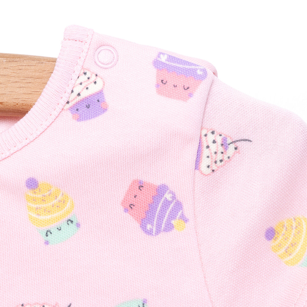 Yenidoğan Tshirt-Patiksiz Alt 2li Takım Kız Bebek