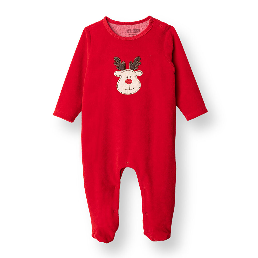 Yenidoğan Kadife Patikli Tulum