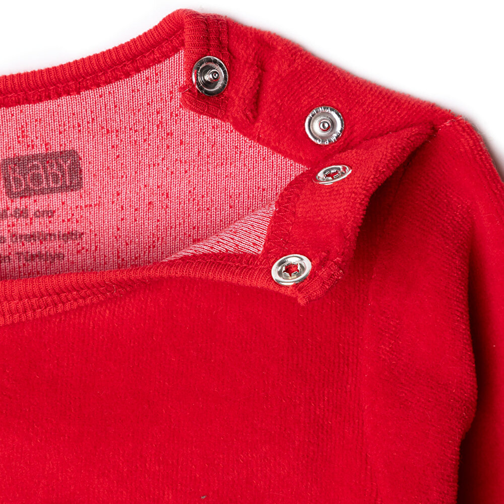 Yenidoğan Kadife Patikli Tulum