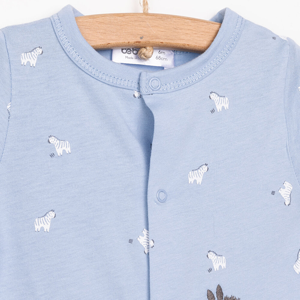 Yenidoğan Walking Zebra Patiksiz Tulum Erkek Bebek