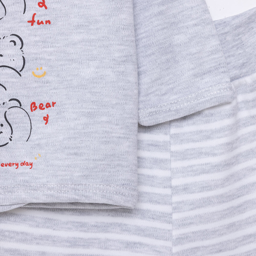 Erkek Bebek Yenidoğan Zıbın-Patikli Alt İnterlok Bisiklet Yaka Uzun Kol Patikli Paça