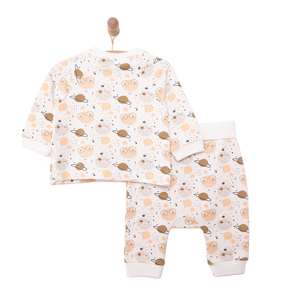 Yenidoğan Zıbın-Rahat Bel Patiksiz Alt 2li Takım Unisex