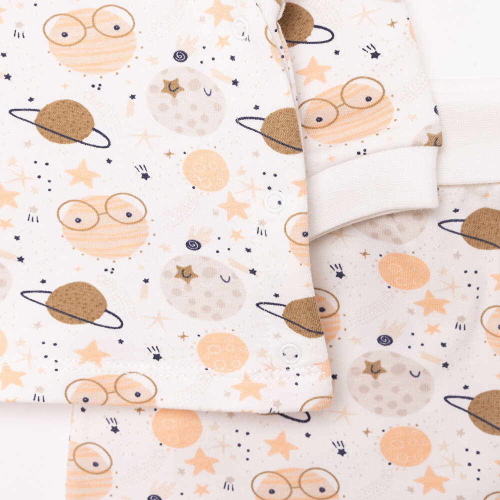 Yenidoğan Zıbın-Rahat Bel Patiksiz Alt 2li Takım Unisex