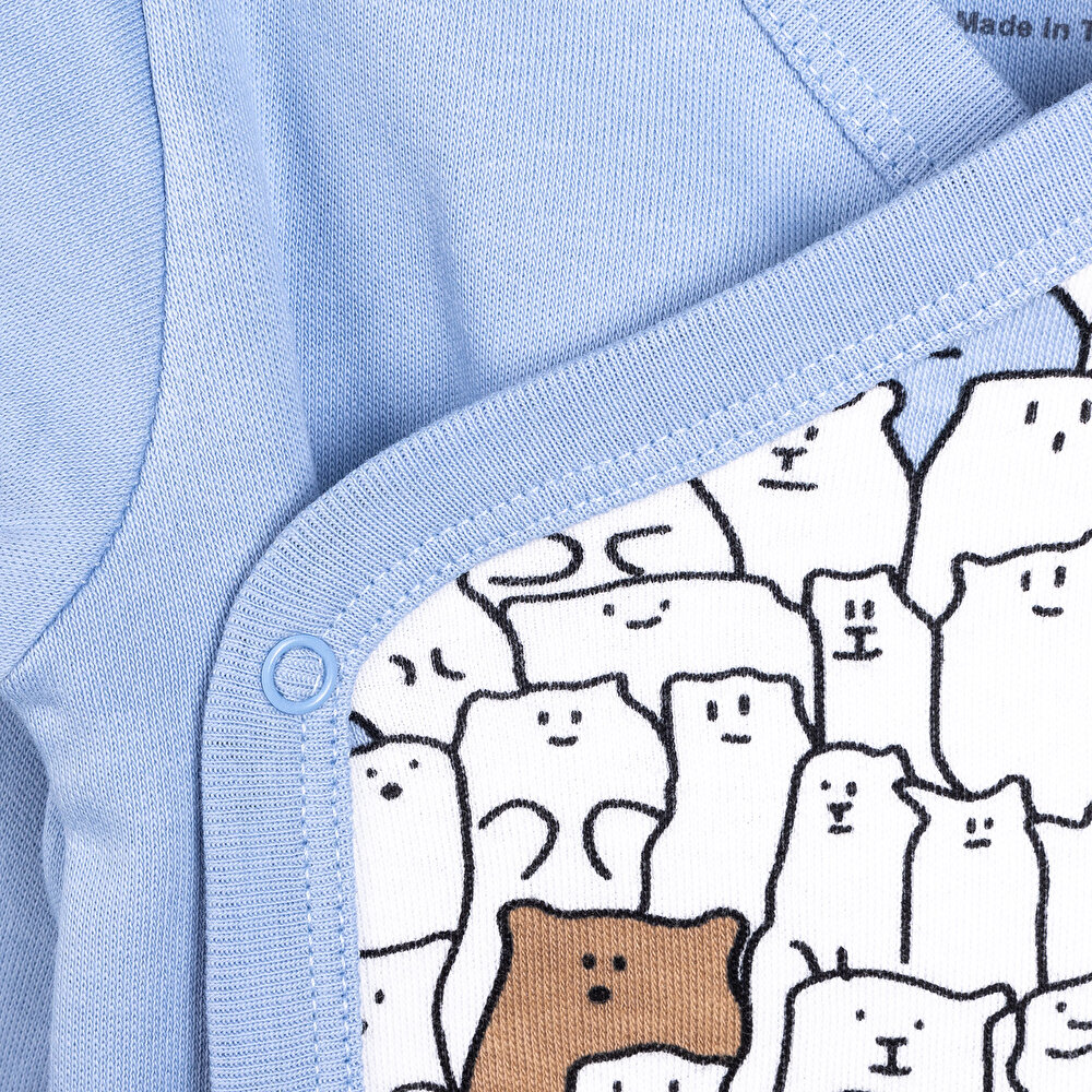 Yenidoğan Zıbın-Şapka-Patikli Alt Erkek Bebek