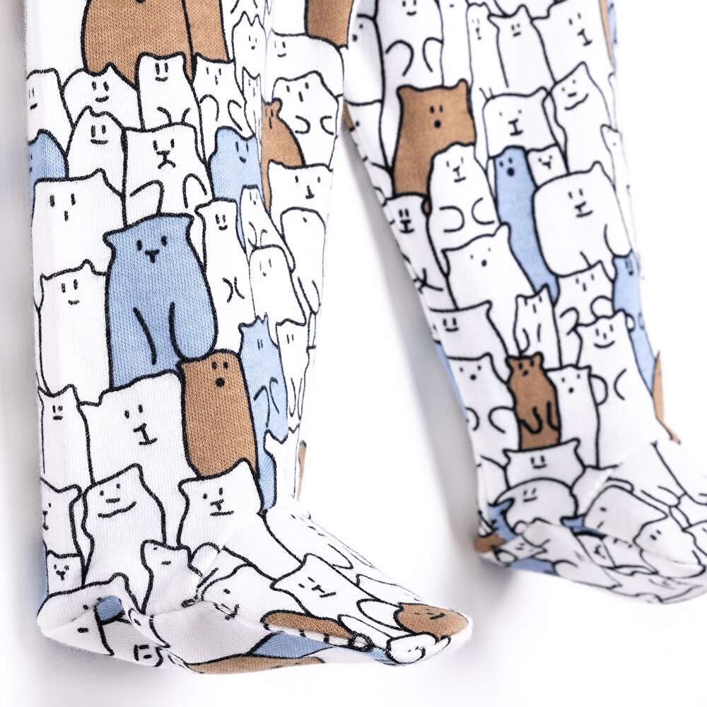 Yenidoğan Zıbın-Şapka-Patikli Alt Erkek Bebek