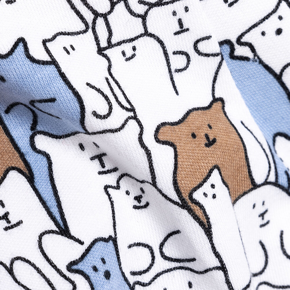 Yenidoğan Zıbın-Şapka-Patikli Alt Erkek Bebek