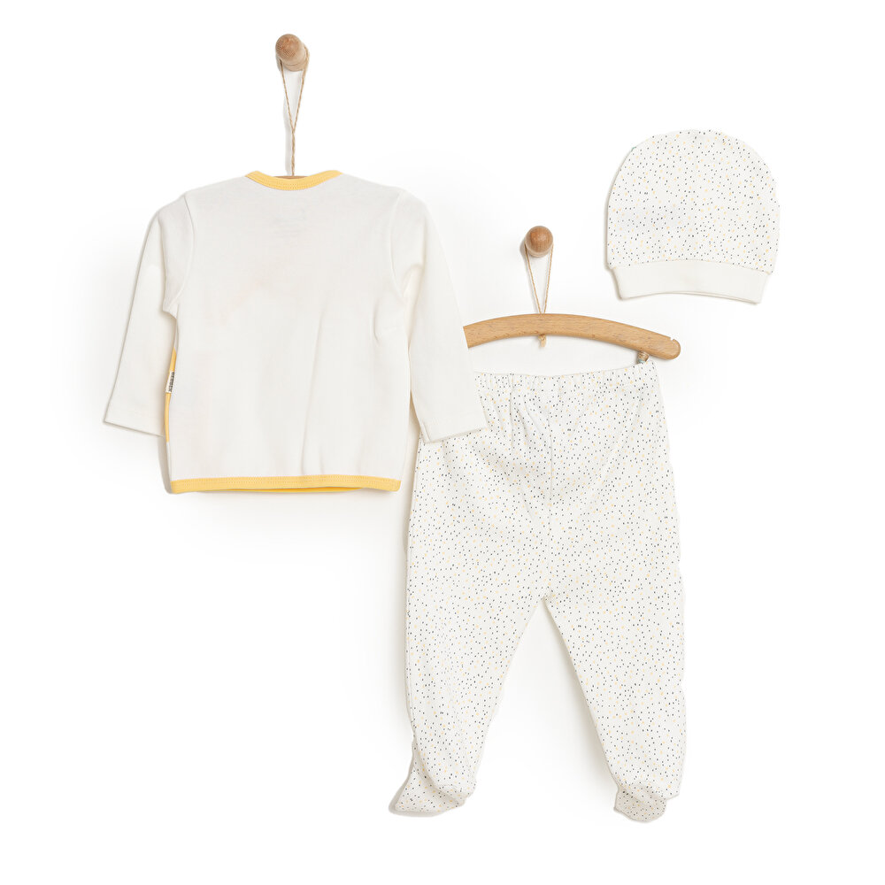 Yenidoğan Zıbın-Şapka-Patikli Alt Erkek Bebek