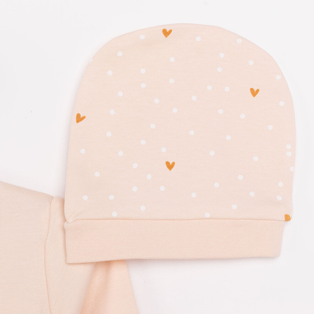 Yenidoğan Zıbın-Şapka-Patikli Alt Kız Bebek