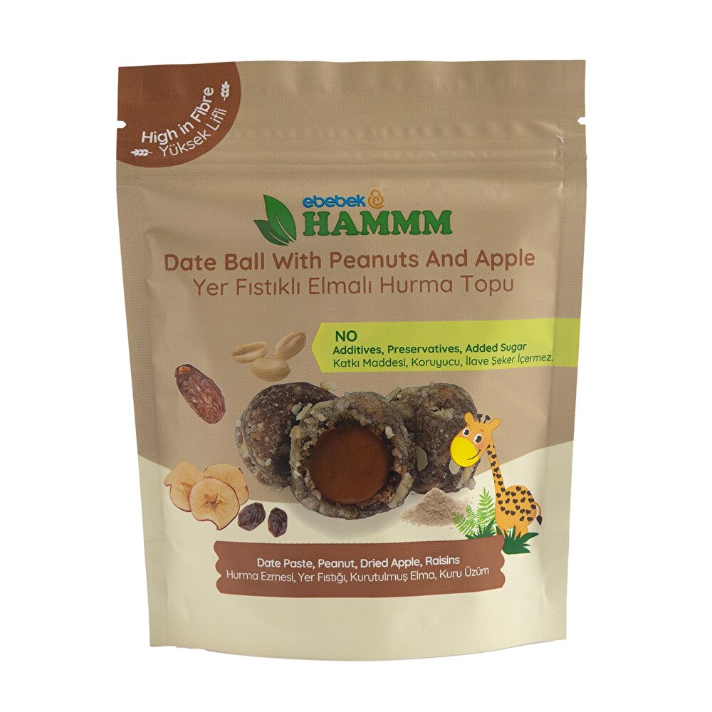 Yer Fıstıklı Elmalı Hurma Topu 72 gr.