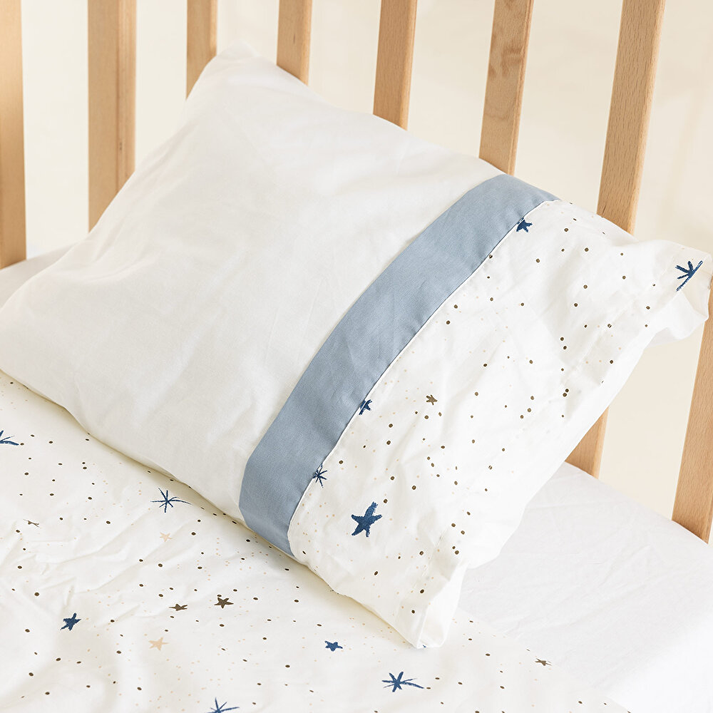 Yıldız Desenli  Erkek Park Yatak Uyku Seti Erkek Bebek