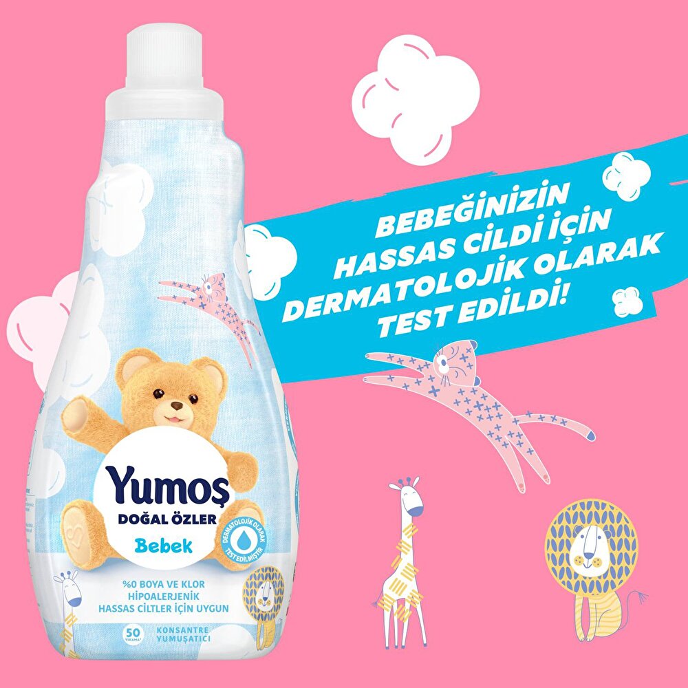 Extra Doğal Özler Bebek Konsantre Yumuşatıcı 50 Yıkama 1200 ml