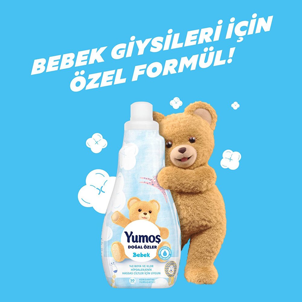 Extra Doğal Özler Bebek Konsantre Yumuşatıcı 50 Yıkama 1200 ml